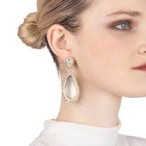 Alexis Bittar Lucite and Swarovski Crystal Accented Drop Earrings